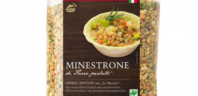 Produkt der Woche: Minestrone Dinkel Eintopf aus „Le Marche“